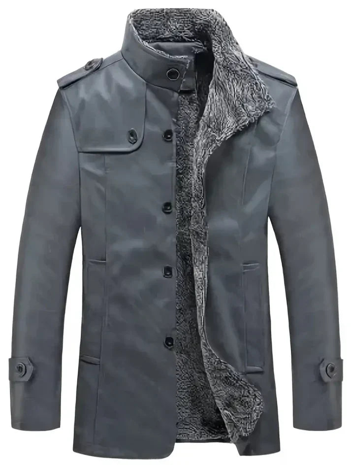 Taliesin - herren lederjacke mit fleecefutter