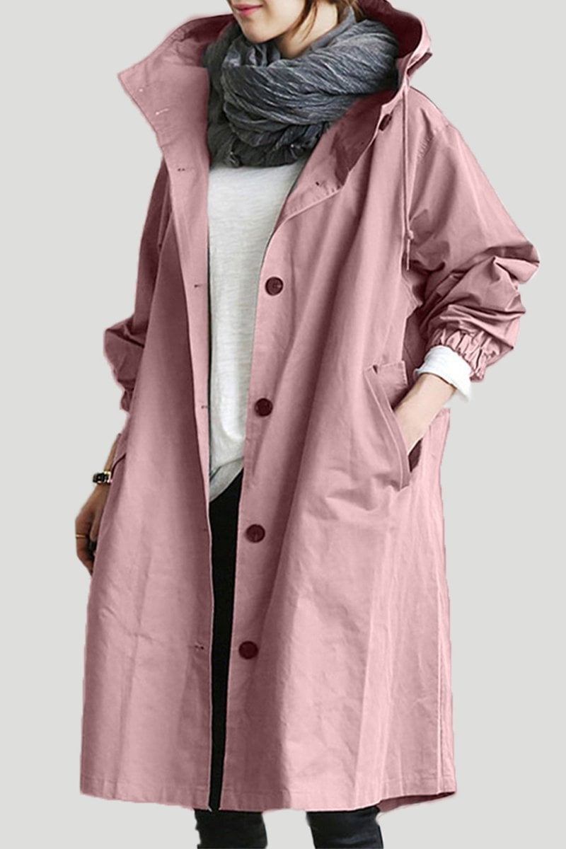 Bellerue - wasserdichter trenchcoat mit kapuze